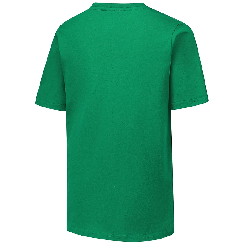 T-shirt vert pour jeunes avec logo rétro cousu des New York Jets