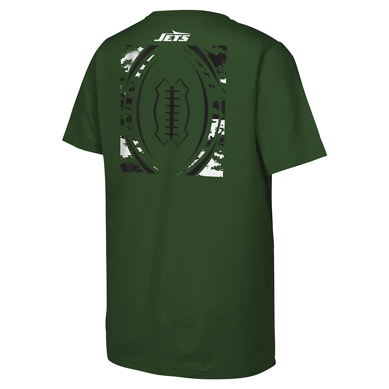 T-shirt vert pour jeunes New York Jets The Blitz
