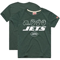 Youth Homage Green New York Jets Love Sign x ASL 2.0 Tri-Blend T-Shirt