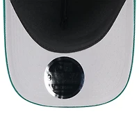 Youth New Era Black/Green New York Jets 2025 NFL Draft 9FORTY A-Frame M-Crown Adjustable Hat