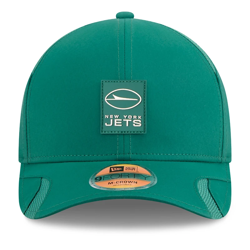 Youth New Era Green New York Jets 2025 Sideline  9FORTY Adjustable Hat