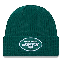 Bonnet en tricot à revers Prime New Era New York Jets vert pour jeune
