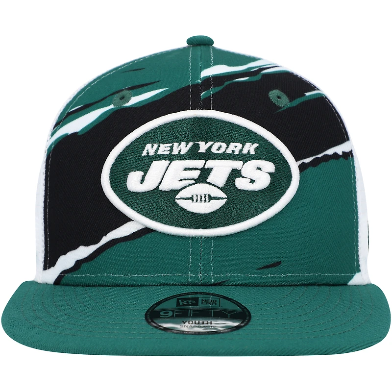Casquette Snapback New Era New York Jets Tear 9FIFTY verte pour jeune