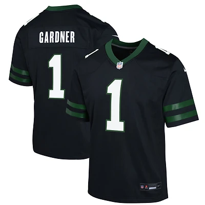 Maillot Nike Ahmad Sauce Gardner noir pour jeunes des New York Jets, match alternatif