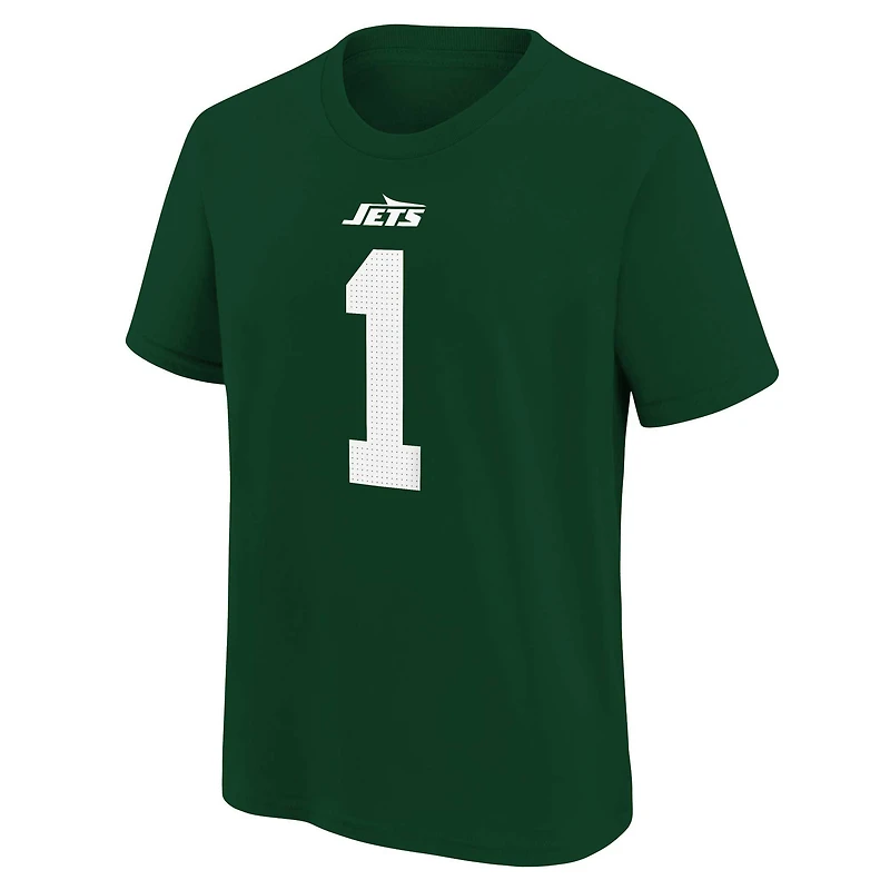 Youth Nike Ahmad Sauce Gardner Green New York Jets Player Name & Number T-Shirt