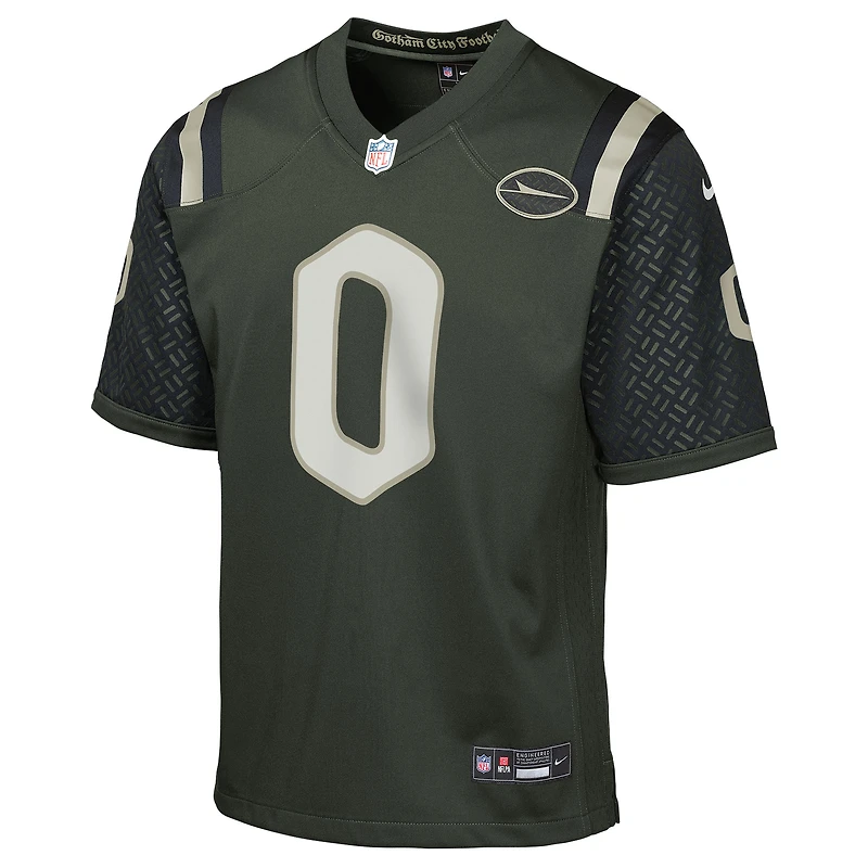 Maillot Nike Braelon Allen Gotham Green pour jeune, collection Rivalries 2025 des New York Jets