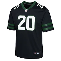 Maillot de match Nike Breece Hall noir pour jeunes des New York Jets