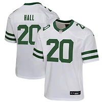 Maillot de match Nike Breece Hall blanc des New York Jets pour jeune