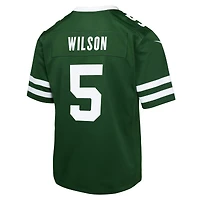 Maillot de match Nike Garrett Wilson vert des New York Jets pour jeune