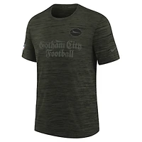 T-shirt Nike Gotham Green pour jeune, collection Rivalités 2025 des New York Jets, Sideline Velocity Dri-FIT