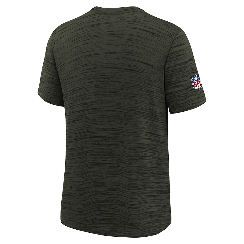 T-shirt Nike Gotham Green pour jeune, collection Rivalités 2025 des New York Jets, Sideline Velocity Dri-FIT
