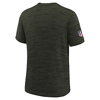 T-shirt Nike Gotham Green pour jeune, collection Rivalités 2025 des New York Jets, Sideline Velocity Dri-FIT