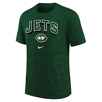 T-shirt Nike vert pour jeunes New York Jets Sideline Velocity Performance