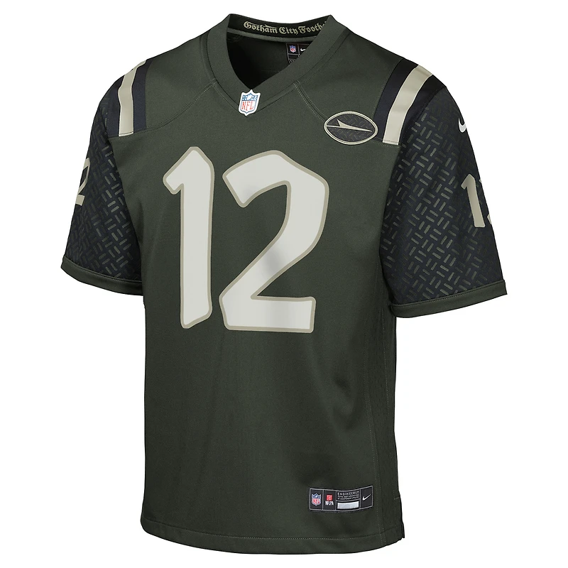 Maillot de joueur retraité Nike Joe Namath Gotham Green des New York Jets, collection Rivalries 2025