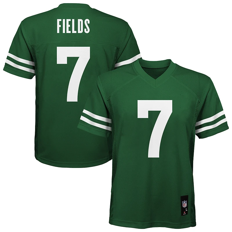 Youth Nike Justin Fields Legacy Green New York Jets Replica Player Jersey