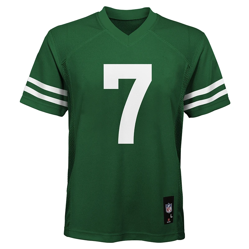 Youth Nike Justin Fields Legacy Green New York Jets Replica Player Jersey