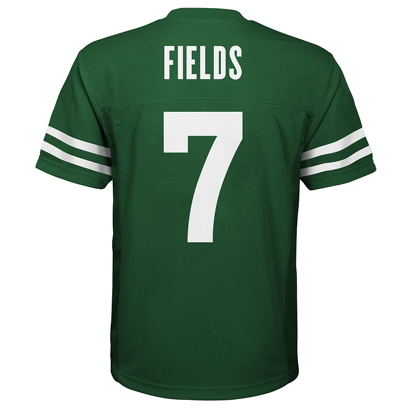 Youth Nike Justin Fields Legacy Green New York Jets Replica Player Jersey