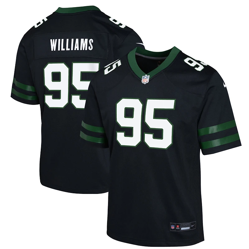 Maillot Nike Quinnen Williams noir pour jeune des New York Jets, match alternatif