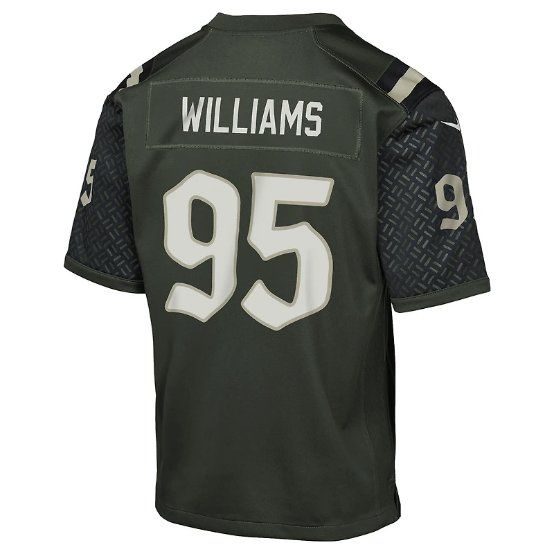Maillot Nike Quinnen Williams Gotham Green pour jeune des New York Jets, collection Rivalries 2025