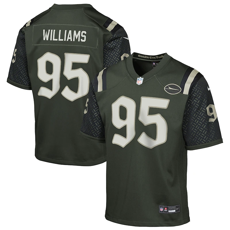 Maillot Nike Quinnen Williams Gotham Green pour jeune des New York Jets, collection Rivalries 2025