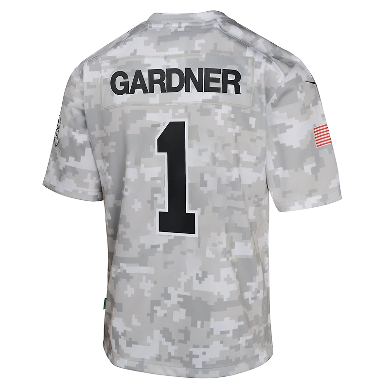 Maillot Nike Sauce Gardner Arctic Camo New York Jets 2024 Salute to Service Game pour jeunes