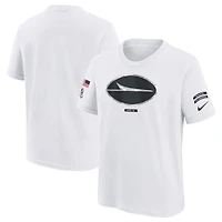 T-shirt Nike blanc pour jeunes New York Jets 2024 Salute To Service