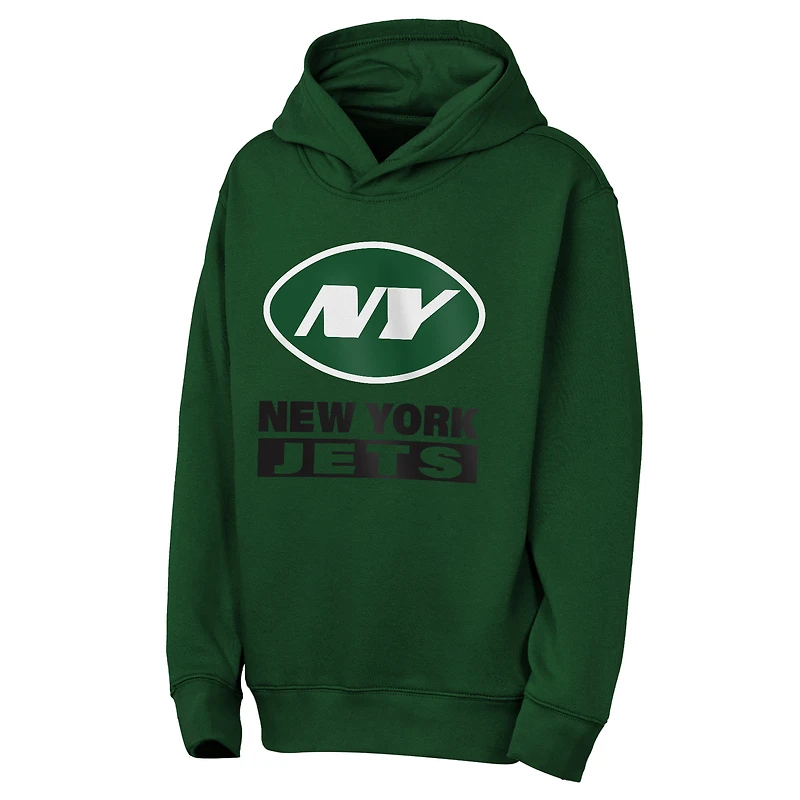 Youth Outerstuff  Green New York Jets Back to Basics Hoodie