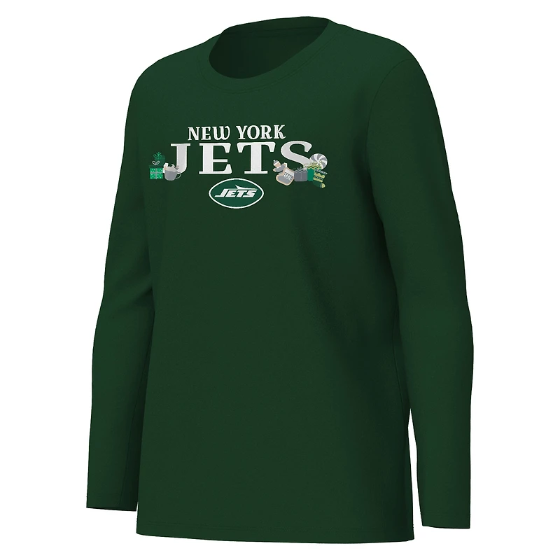 Ensemble de nuit vacances Youth Outerstuff Green New York Jets Chestnut