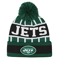 Youth Outerstuff  Green New York Jets Go Fast Cuffed Knit Hat with Pom