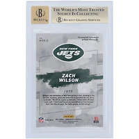 Zach Wilson New York Jets Autographed 2021 Panini Donruss Optic Gold Vinyl Prizm #RGK-2 #1/1 BGS Authenticated 9.5/10 Rookie Card - 9.5,9.5,9.5,9.5 Subgrades
