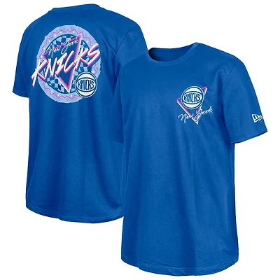 New Era Blue York Knicks Glow-in-the-Dark T-Shirt