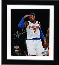 Carmelo Anthony New York Knicks Autographed 8' x 10" Celebration Photograph