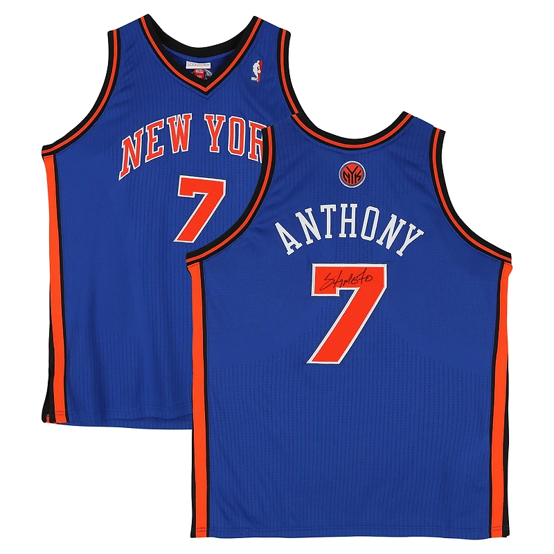 Carmelo Anthony New York Knicks Autographed Mitchell & Ness - Authentic Jersey