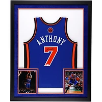 Maillot Swingman Mitchell & Ness 2010-2011 bleu royal Carmelo Anthony des New York Knicks SM Deluxe encadré V106832 45848 AUTJERBSK FRJRKA0036