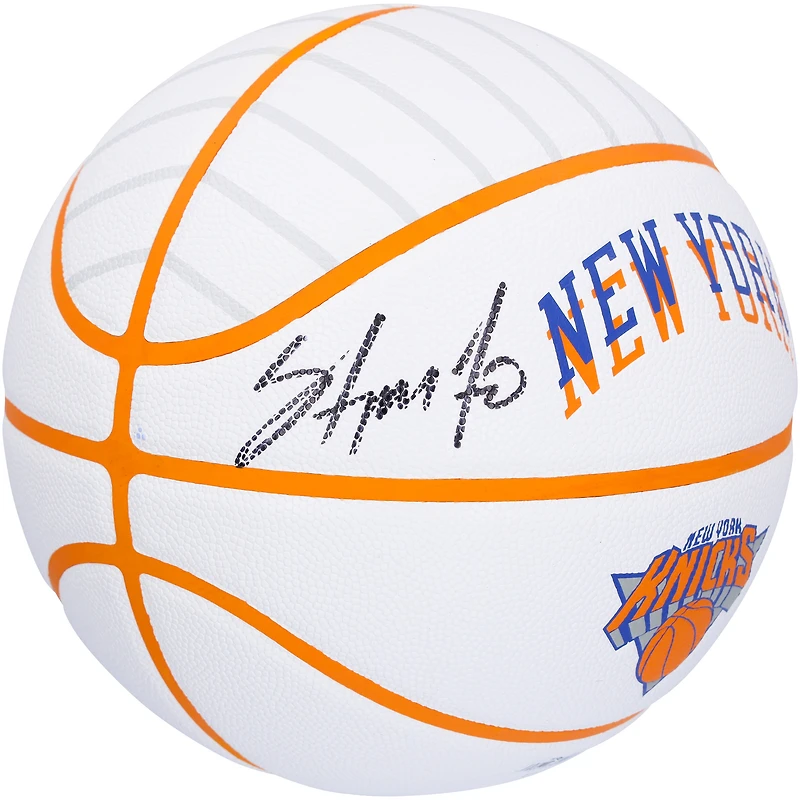 Carmelo Anthony New York Knicks Autographed Wilson 2024-25 City Edition Collector Basketball