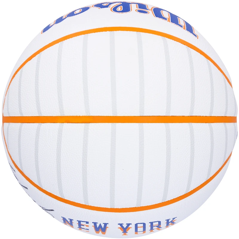 Carmelo Anthony New York Knicks Autographed Wilson 2024-25 City Edition Collector Basketball