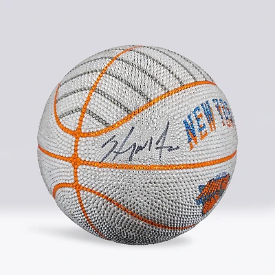 Carmelo Anthony New York Knicks Autographed Wilson 2024-25 City Edition Collector's Basketball - Art by Rock On Sports