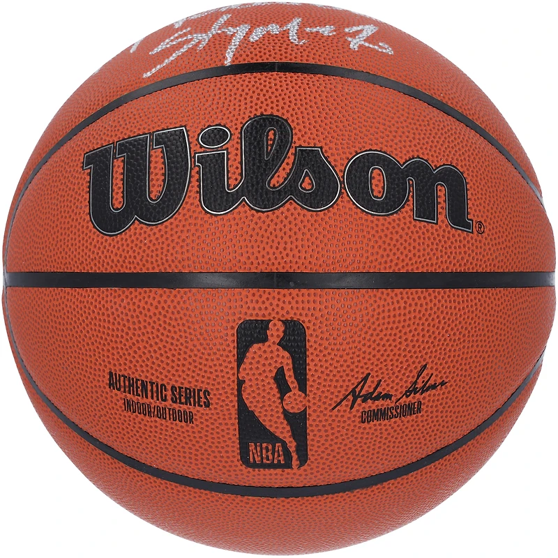 Carmelo Anthony New York Knicks Autographed Wilson Authentic Series Indoor/Outdoor Basketball with "NY Forever" Inscription