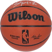 Carmelo Anthony New York Knicks Autographed Wilson Authentic Series Indoor/Outdoor Basketball with "NY Forever" Inscription