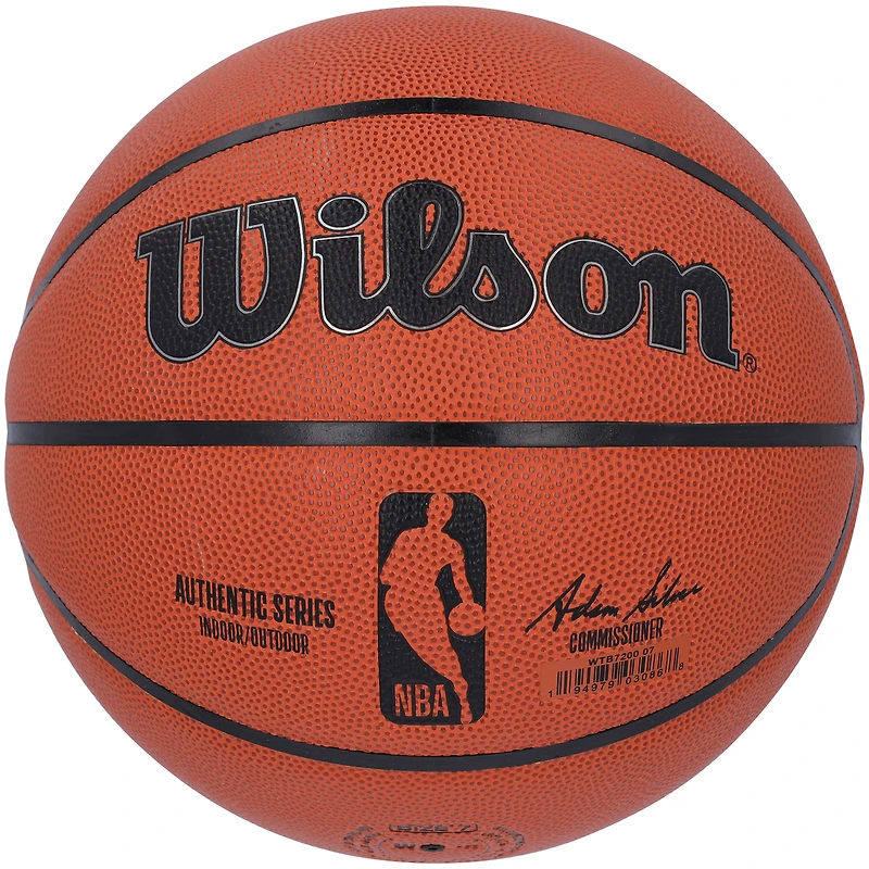 Carmelo Anthony New York Knicks Autographed Wilson Authentic Series Indoor/Outdoor Basketball with "NY Forever" Inscription