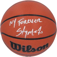 Carmelo Anthony New York Knicks Autographed Wilson Authentic Series Indoor/Outdoor Basketball with "NY Forever" Inscription