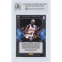 Carte autographiée de Chauncey Billups (New York Knicks) 11 Panini Elite Black Box Crusade Materials Jersey Relic n° 4/99, authentifiée par Beckett Fanatics Witnessed.