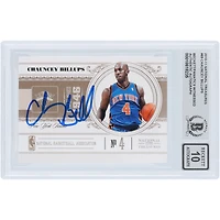 Carte autographiée de Chauncey Billups (New York Knicks) 11 Panini National Treasures n° 69/99