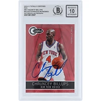 Carte autographiée de Chauncey Billups (New York Knicks) 11 Panini Totally Certified Totally Red n° 66/499