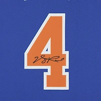 Maillot Swingman Nike Icon Edition bleu autographié par Derrick Rose des New York Knicks