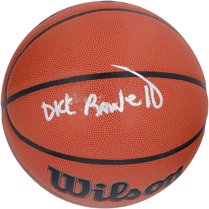 Réplique de ballon de basket Wilson autographiée par Dick Barnett des New York Knicks