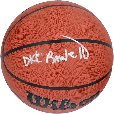 Réplique de ballon de basket Wilson autographiée par Dick Barnett des New York Knicks