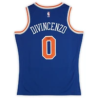 Donte DiVincenzo New York Knicks Autographed Nike Blue Icon Swingman Jersey