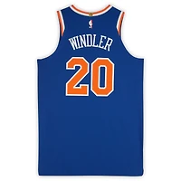 Maillot bleu n°20 de Dylan Windler des New York Knicks utilisé lors du match contre les New Orleans Pelicans le 28 octobre 2023