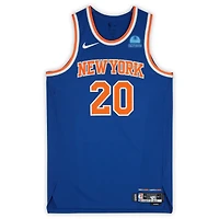 Maillot bleu n°20 de Dylan Windler des New York Knicks utilisé lors du match contre les New Orleans Pelicans le 28 octobre 2023